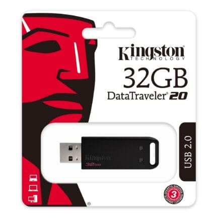 KINGSTON PENDRIVE DATATRAVELER 32GB USB 2.0 DT20/32GB