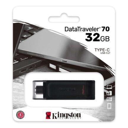 KINGSTON PENDRIVE DATATRAVELER 32GB USB 3.1 + TYPE C DT70/32GB