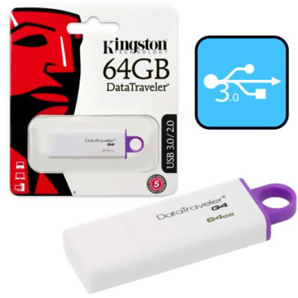 KINGSTON PENDRIVE DATATRAVELER 64GB USB 3.0 DTIG4/64GB