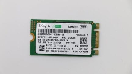 SKHYNIX SOLID STATE DRIVE SSD 256GB M.2 MINI HFM256GDHTNI-87A0B