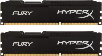 KINGSTON KIT RAM DDR3 HYPERX FURY 2x4GB = 8GB 1866MHZ  BLACK HX318C10FBK2/8
