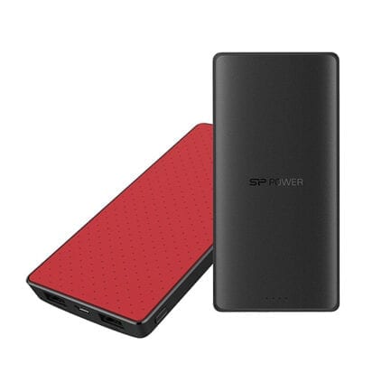 SILICON POWER POWER BANK 8000Mah 2.1A PLUG & CHARGE S82 BLACK/RED