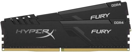 KINGSTON KIT RAM DDR4 HYPERX FURY BLACK 8GB (2*4GB) 3200MHZ PC4-25600 HX432C16FB3K2/8