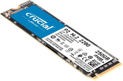 CRUCIAL SOLID STATE DRIVE SSD P2 250GB PCIe M.2 NVMe CT250P2SSD8