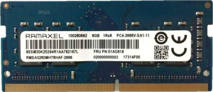 RAMAXEL RAM SO-DDR4 8GB  PC4-21300 2666MHZ RMSA3260ME78HAF-2666