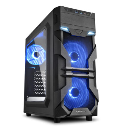 SHARKOON CASE ATX VG7-W BLUE WINDOW ACRILIC NO ALIM.