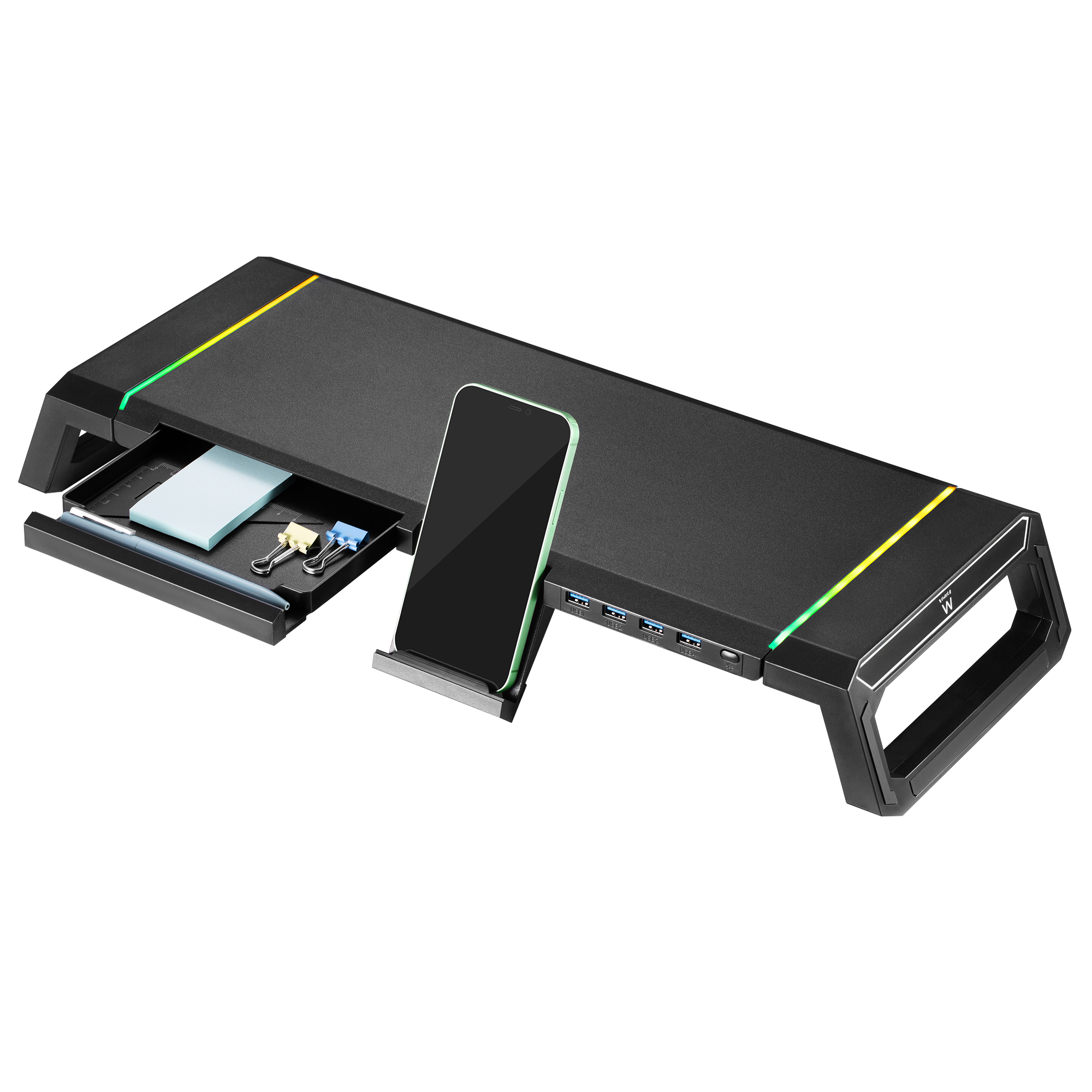 EWENT RIALZO MONITOR RGB PIEGHEVOLE 4X USB 3.0 EW1268